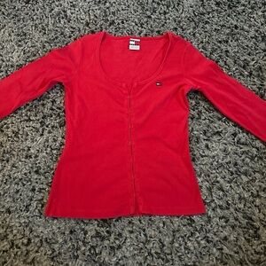 Vintage Y2K Tommy Hilfiger Clasp Front Shirt